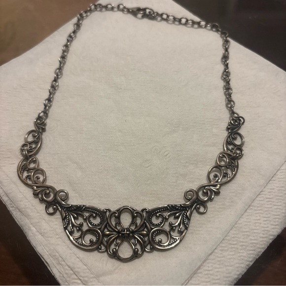 Carolyn Pollack Intricate Silver Necklace